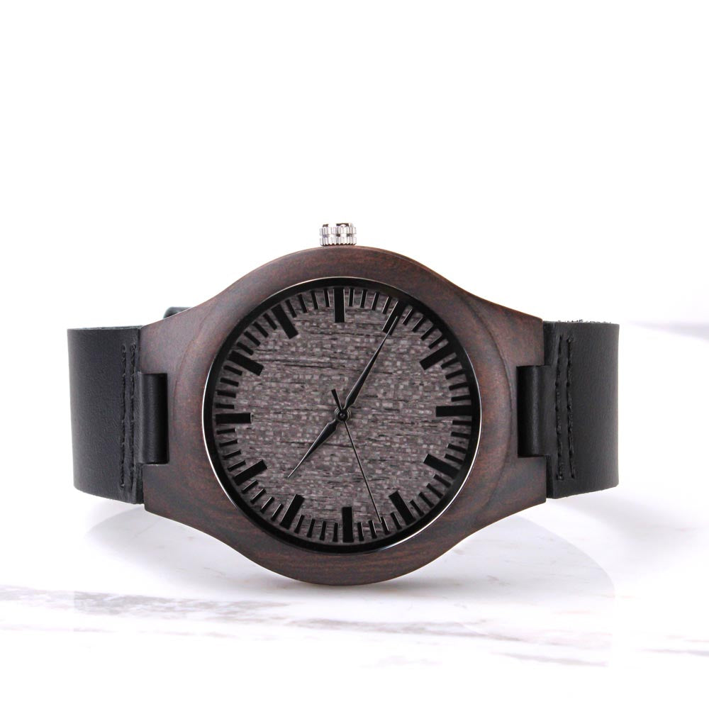 Find Joy In Every Step -  Engraved Wooden Watch