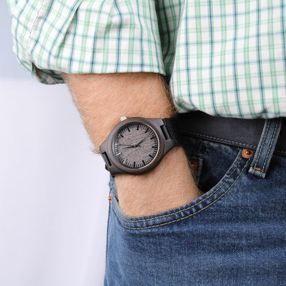 In Every Step I Choose You - Engraved Wooden Watch