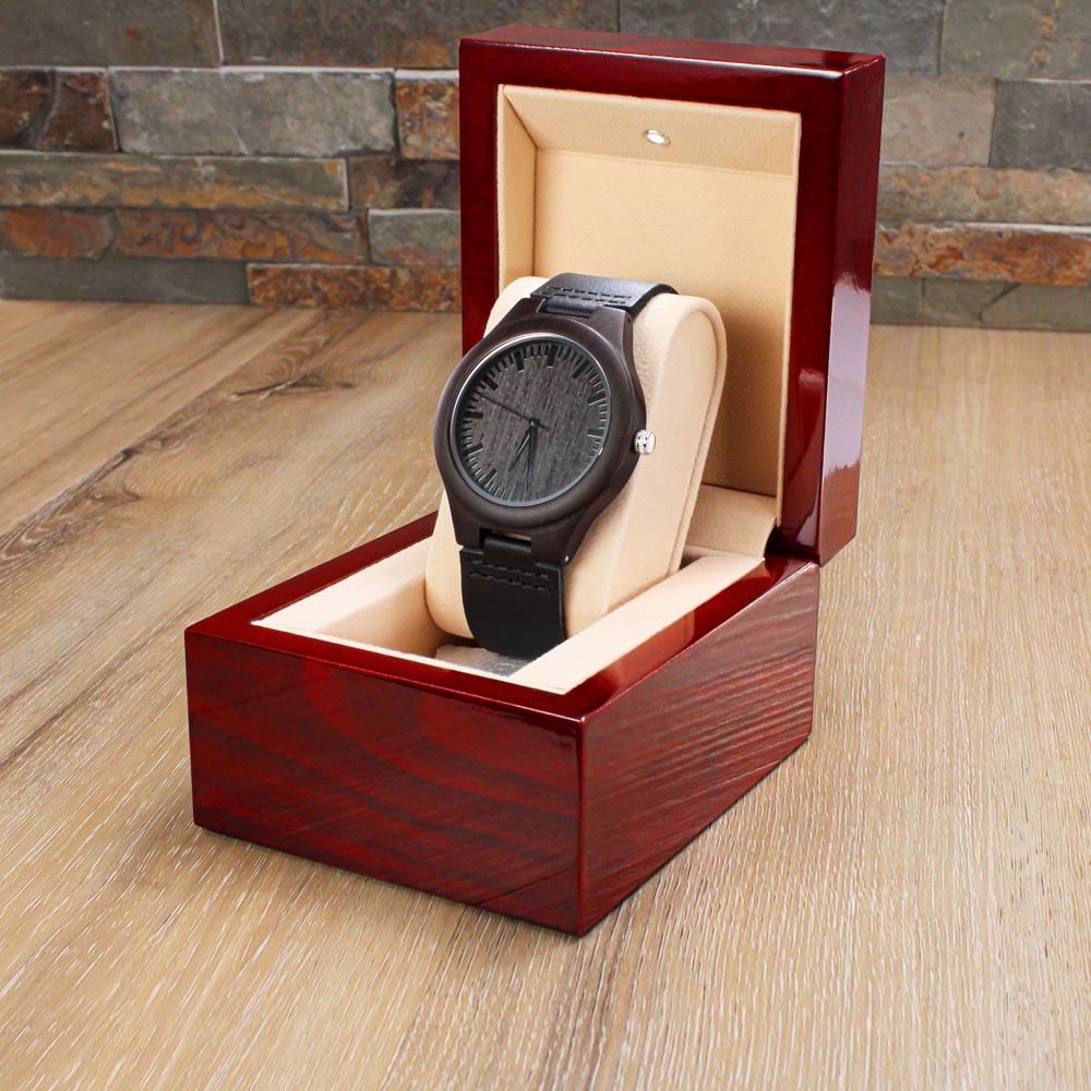 I Have Crossed Mountains To Find You - Engraved Wooden Watch