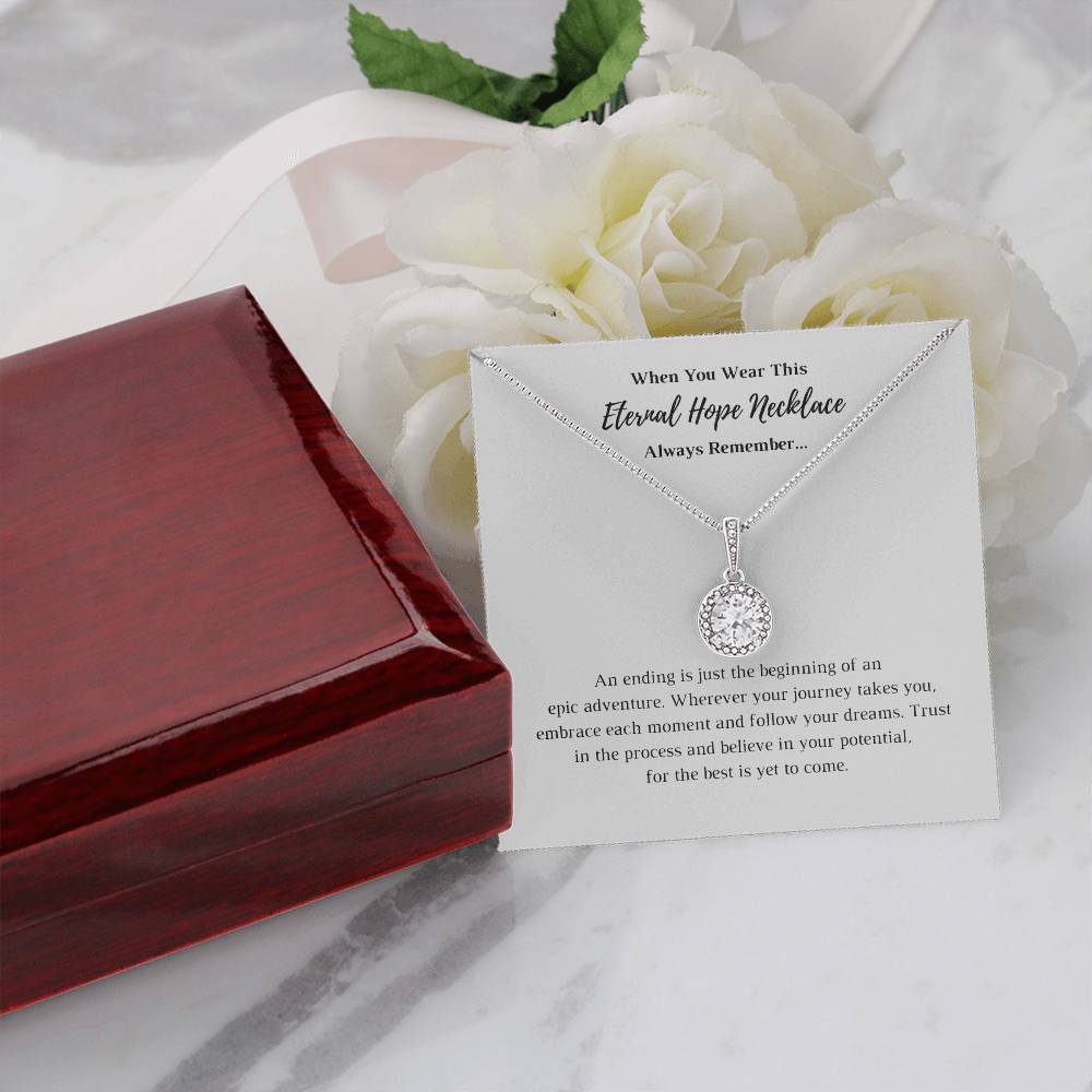 An ending is just the beginning - Eternal Hope Necklace and Message Card