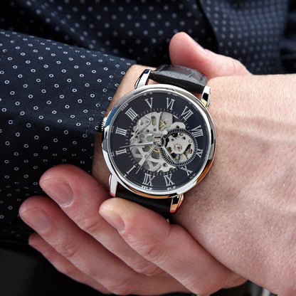 Dear Dad - Express My Gratitude - Open Work Watch and Message Card