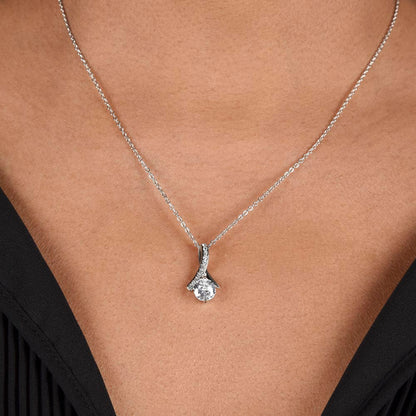 To The Best Hiking Mom - White Gold Alluring Beauty Necklace