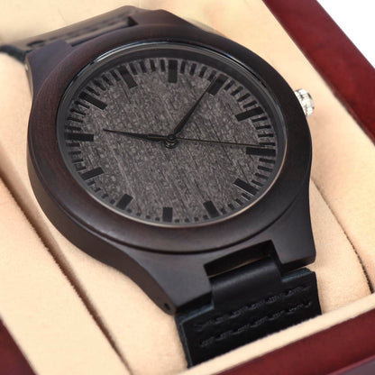 Dear Dad - Express My Gratitude - Wooden Watch and Message Card