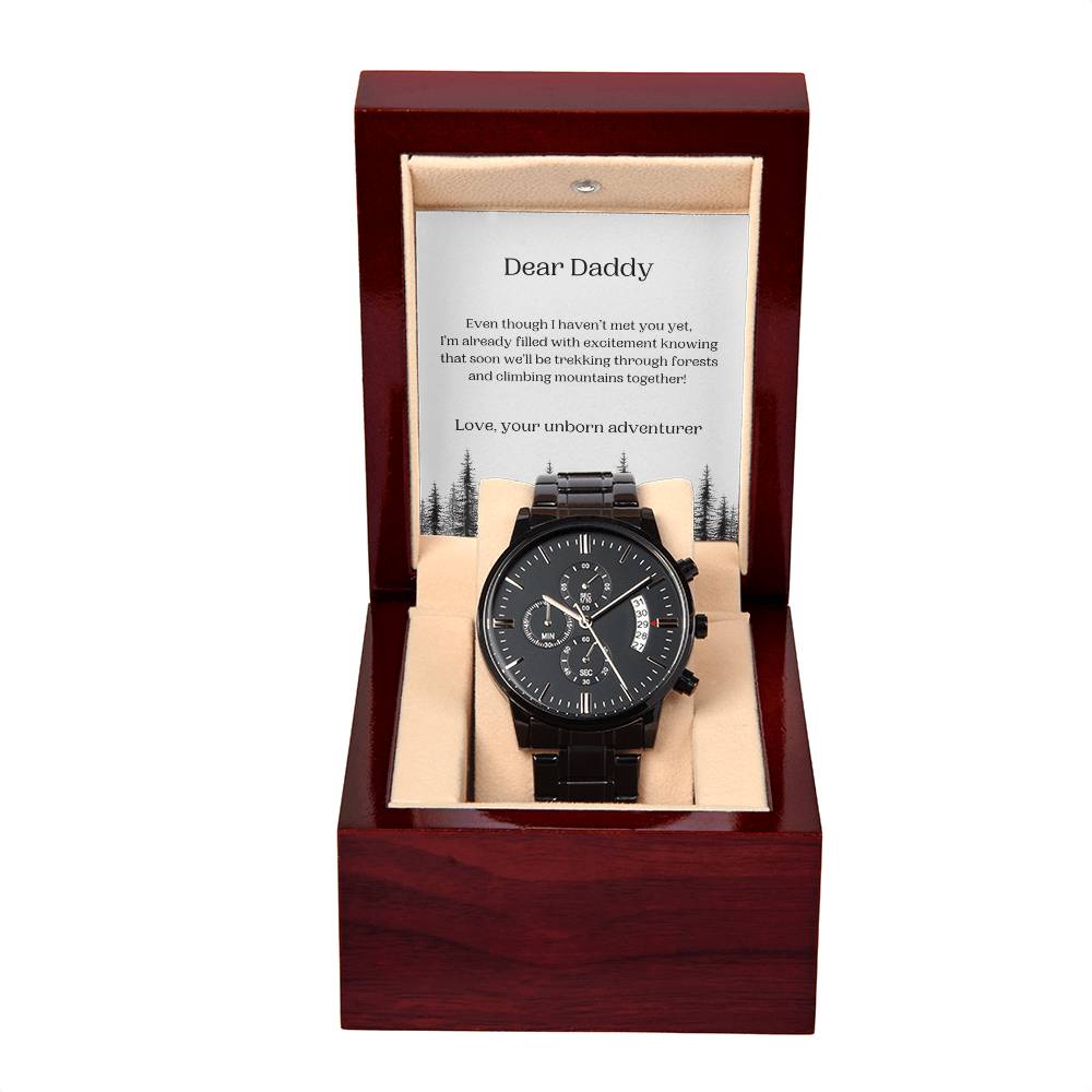 Dear Daddy - Trekking Through Forests - Metallic Watch and Message Card