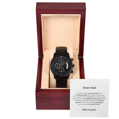 Dear Dad - Express My Gratitude - Metallic Watch and Message Card